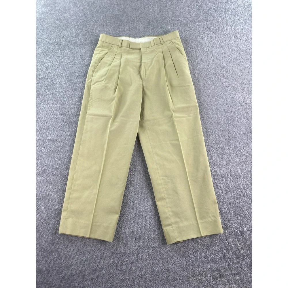 Alexandre Of England Suit 42 S Beige Trevira Cotton Designer Jacket Pants 32x25